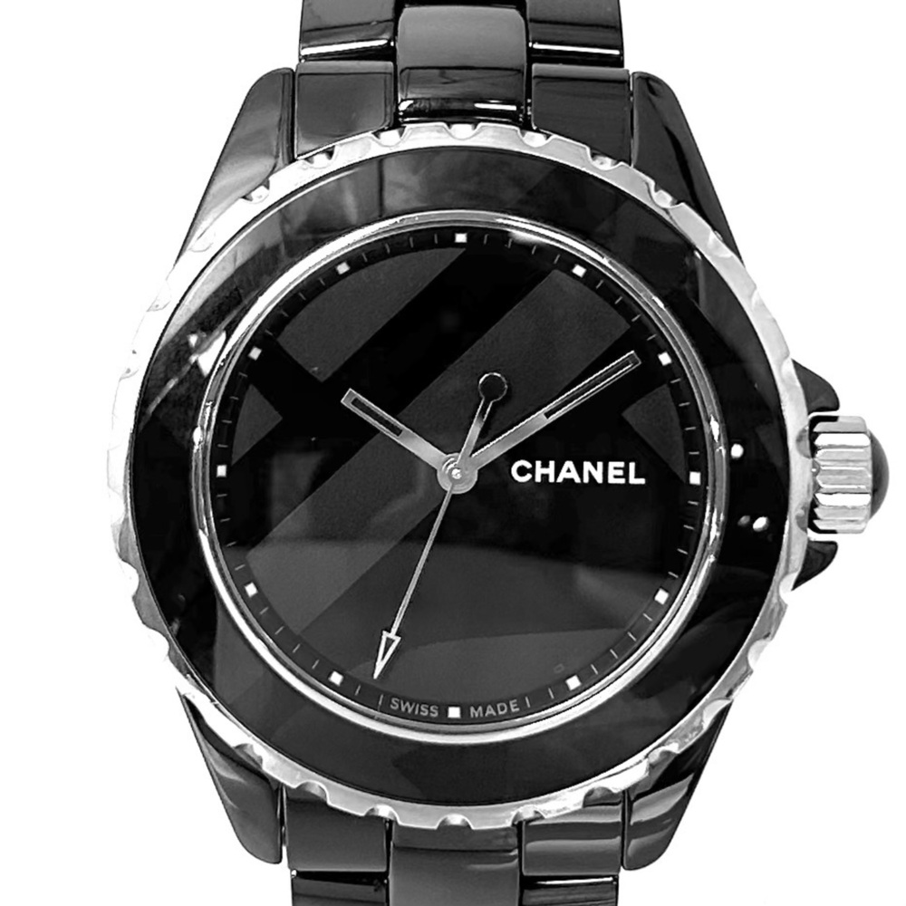 Chanel Men's Watch J12 Untitled Black Dial AT CHANEL H5581 Automatic Ceramic